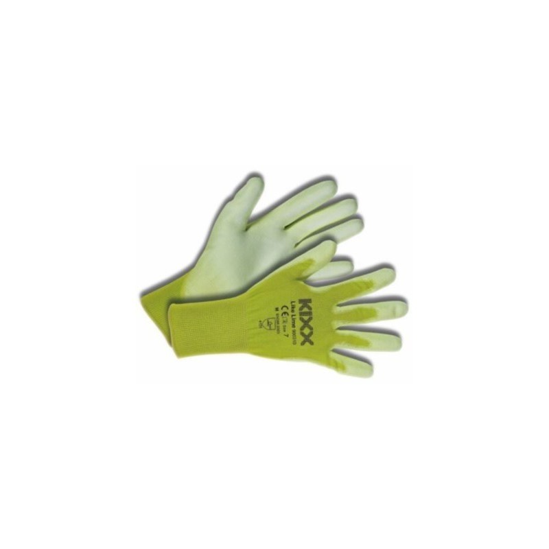 Kixx handschoenen Like Lime maat 7