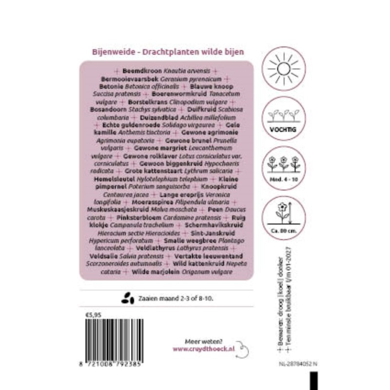 Bijenweide - drachtplanten voor wilde bijen