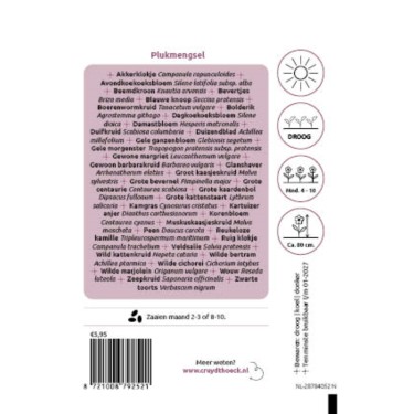 Plukmengsel - inheemse bloemen op de vaas