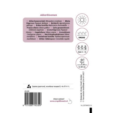 Akkerbloemen - snelbloeiend en kleurrijk