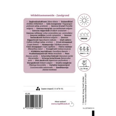 Wildebloemenweide - voor zandgrond