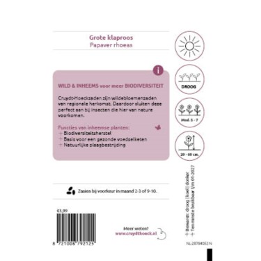 Grote klaproos - Papaver rhoeas