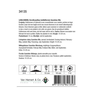 Dorotheanthus bellidiformis 'Sunshine Mix' -zaden-