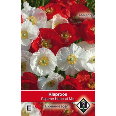 Papaver rhoeas 'National Mix' -zaden-
