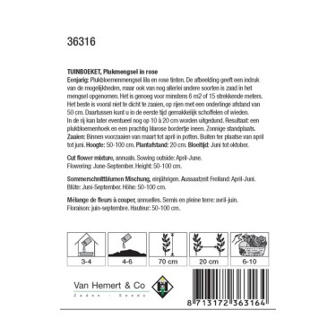 Tuinboeket in roze -zaden-