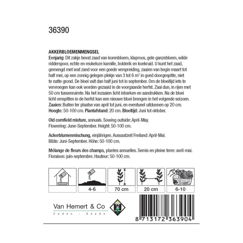 Akkerbloemenmengsel -zaden-