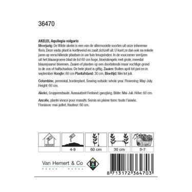 Aquilegia vulgaris -zaden-