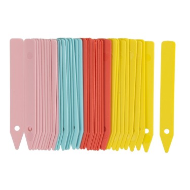 Steeketiketten gekleurd (40st.)