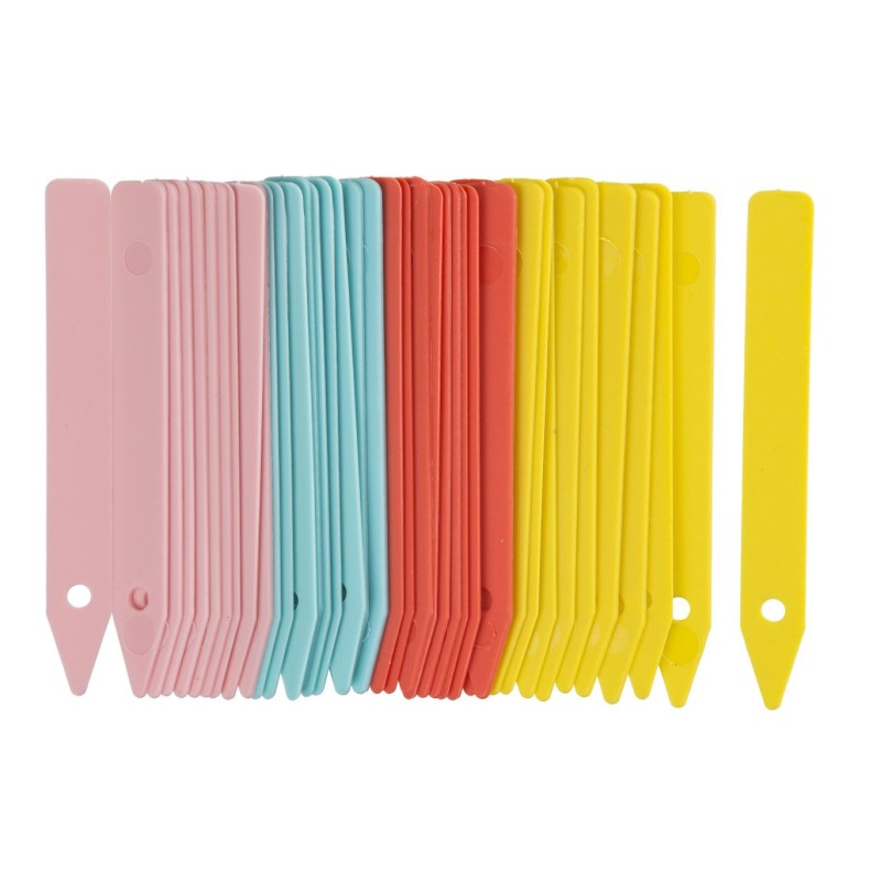 Steeketiketten gekleurd (40st.)