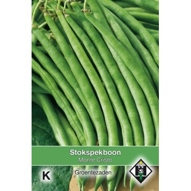 Stokspekboon, Phaseolus vulgaris 'Neckarkonigin', 30 gr. -zaden-