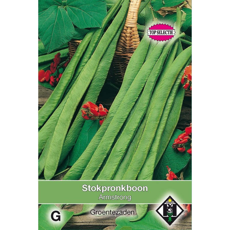 Stokpronkboon, Phaseolus coccineus 'Armstrong', 50 gr. -zaden-