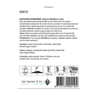 Mexicaanse Komkommer, Zehneria scabra -zaden-