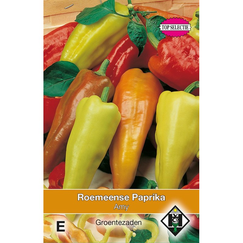 Roemeense Paprika, Capsicum annuum 'Amy' -zaden-