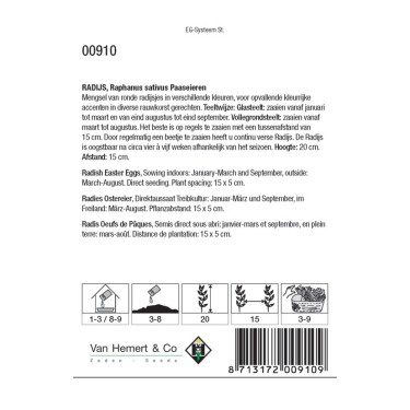 Radijs, Paaseieren -zaden-
