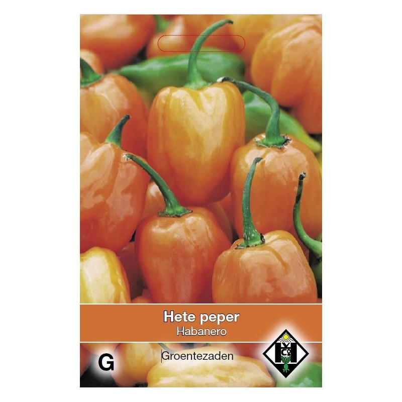 Peper, Capsicum annuum 'Habenero' -zaden-