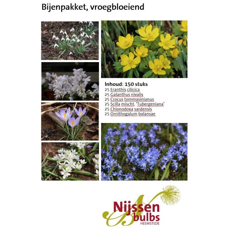 Bijenpakket, vroeg bloeiend 150 stuks