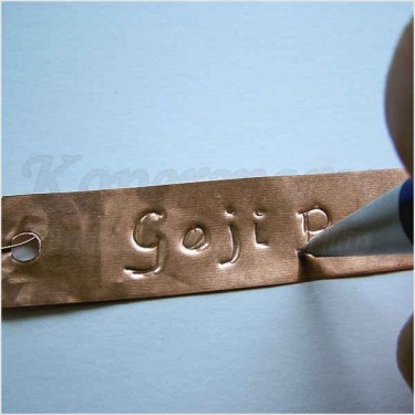 Plantlabel van koper, 10 stuks