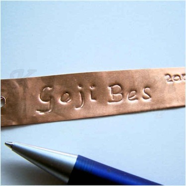 Plantlabel van koper, 10 stuks