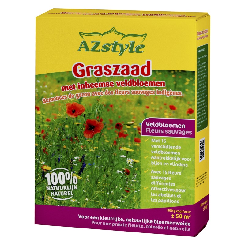 Graszaad met Inheemse veldbloemen 500 g