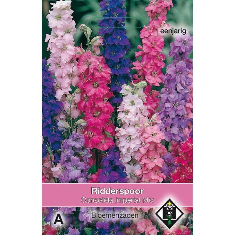 Consolida ajacis 'Imperial Mix'