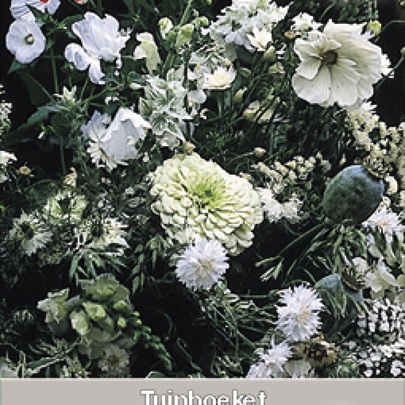 Tuinboeket in wit en groen
