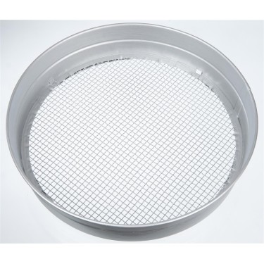 Tuinzeef, verzinkt staal, mazen 12 mm.