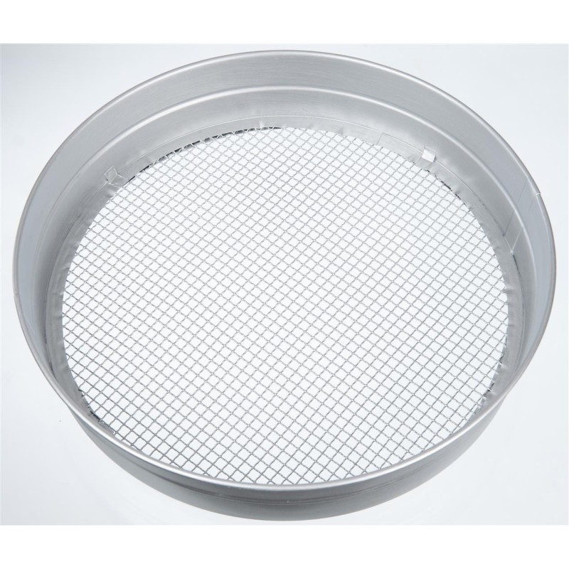 Tuinzeef, verzinkt staal, mazen 6 mm.